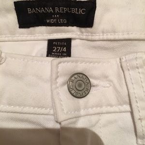 Banana republic white jeans